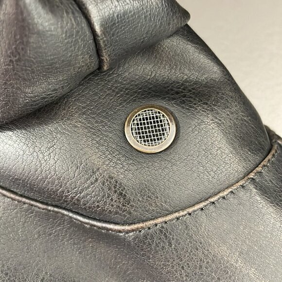 Levi's Faux Leather Distressed Aviator Jacket Pockets Vent Brown Size X Large XL - Picture 14 of 16